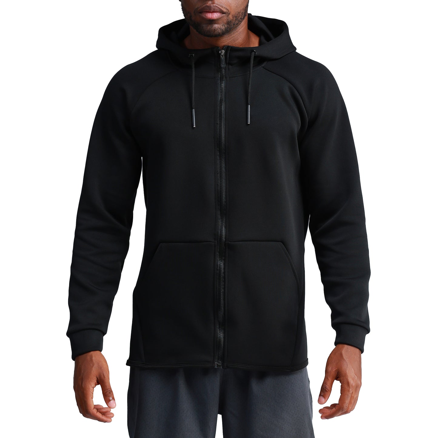 Men's long sleeve hoodie black