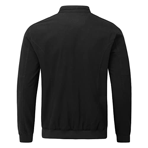 YOUTHUP Men's Jacket Casual Cotton Bomber Jacket Cargo Windbreaker Outwear