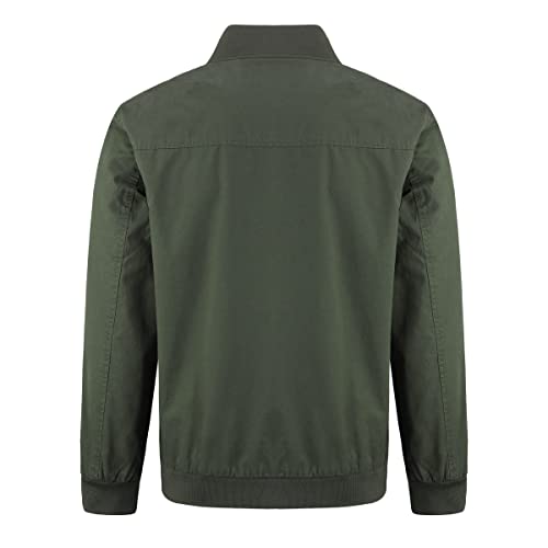 YOUTHUP Mens Classic Bomber Jacket Casual Lightweight Harrington Sports Jackets Zip Windbreaker