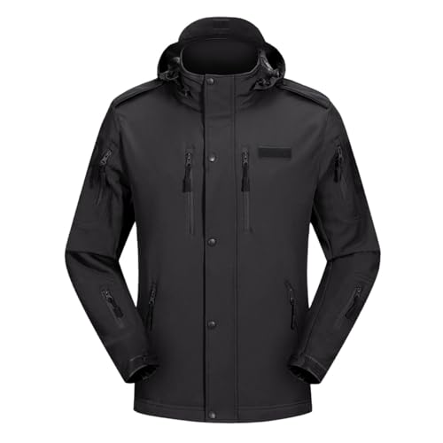 YOUTHUP Men's Waterproof Windbreaker Hooded Jacket Military Camouflage Jackets Waterproof Rain Jacket