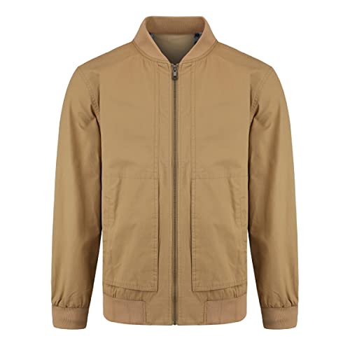YOUTHUP Mens Classic Bomber Jacket Casual Lightweight Harrington Sports Jackets Zip Windbreaker