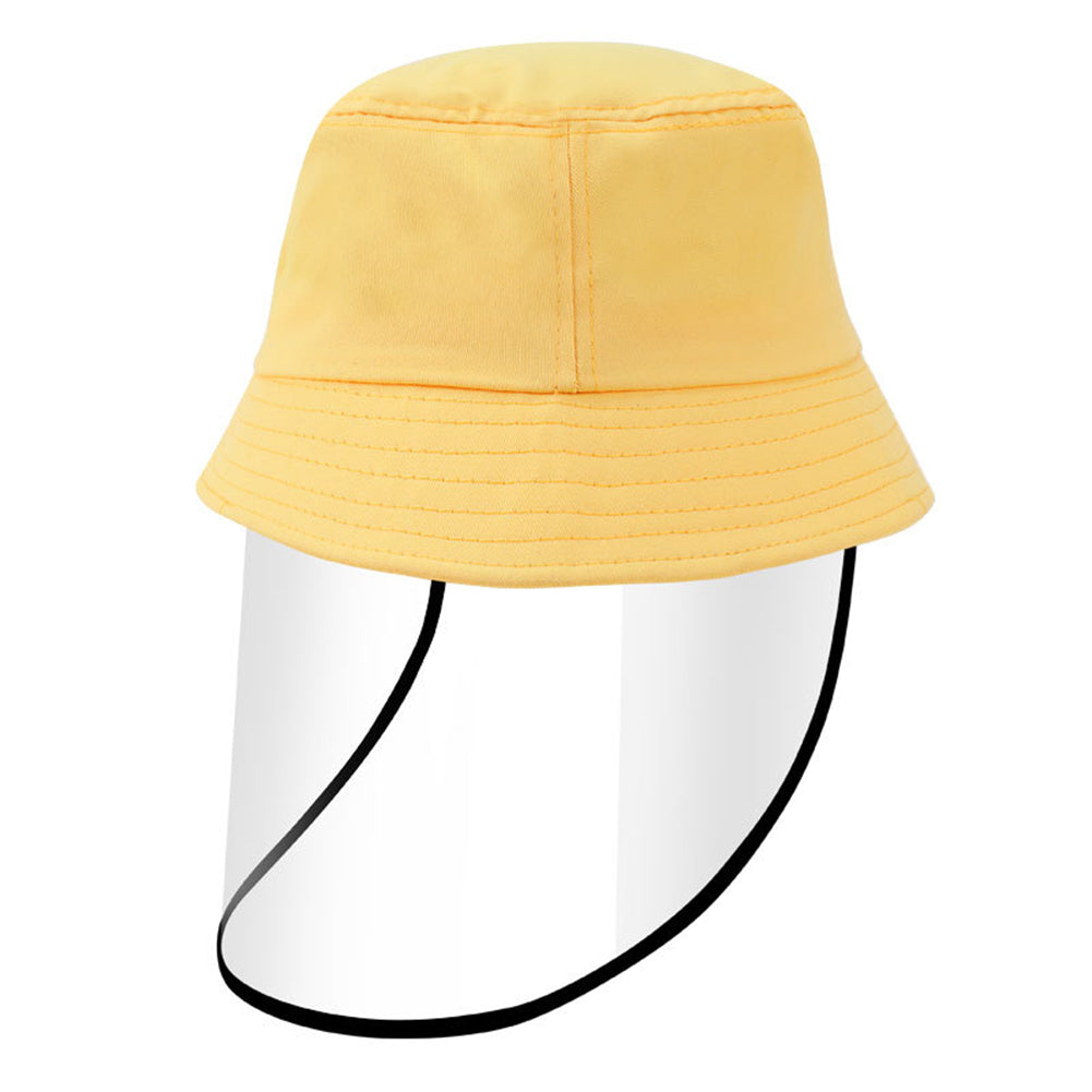 Children's detachable face mask fisherman hat