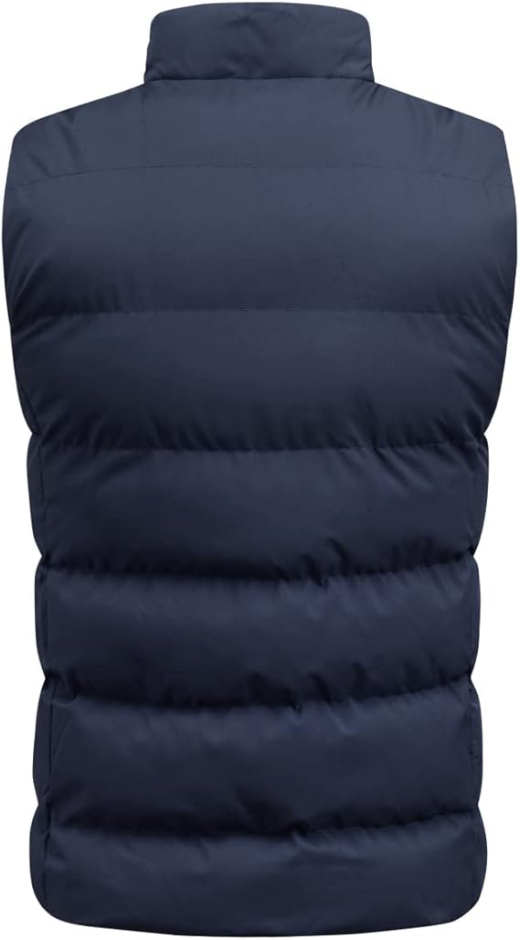 YOUTHUP Men's Sleeveless Down Jacket, Ultra Lightweight Vest, Parka Coat with Zip.