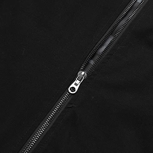 YOUTHUP Men's Jacket Casual Cotton Bomber Jacket Cargo Windbreaker Outwear