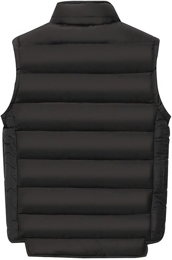 YOUTHUP Men's Sleeveless Down Jacket, Ultra Lightweight Vest, Parka Coat with Zip.