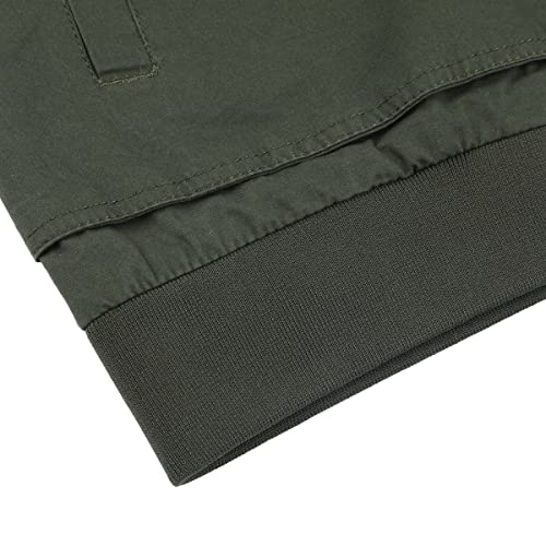 YOUTHUP Mens Classic Bomber Jacket Casual Lightweight Harrington Sports Jackets Zip Windbreaker