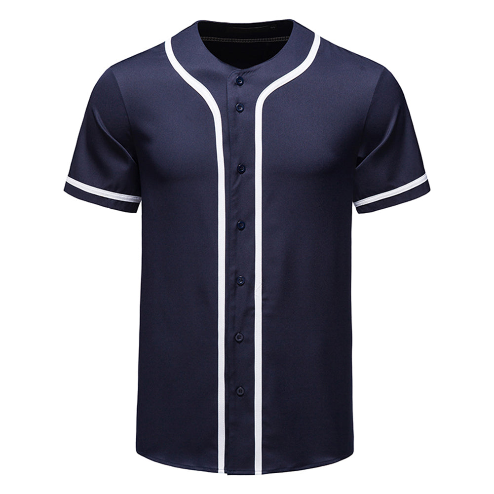 Men's casual sports short-sleeved T-shirt blue