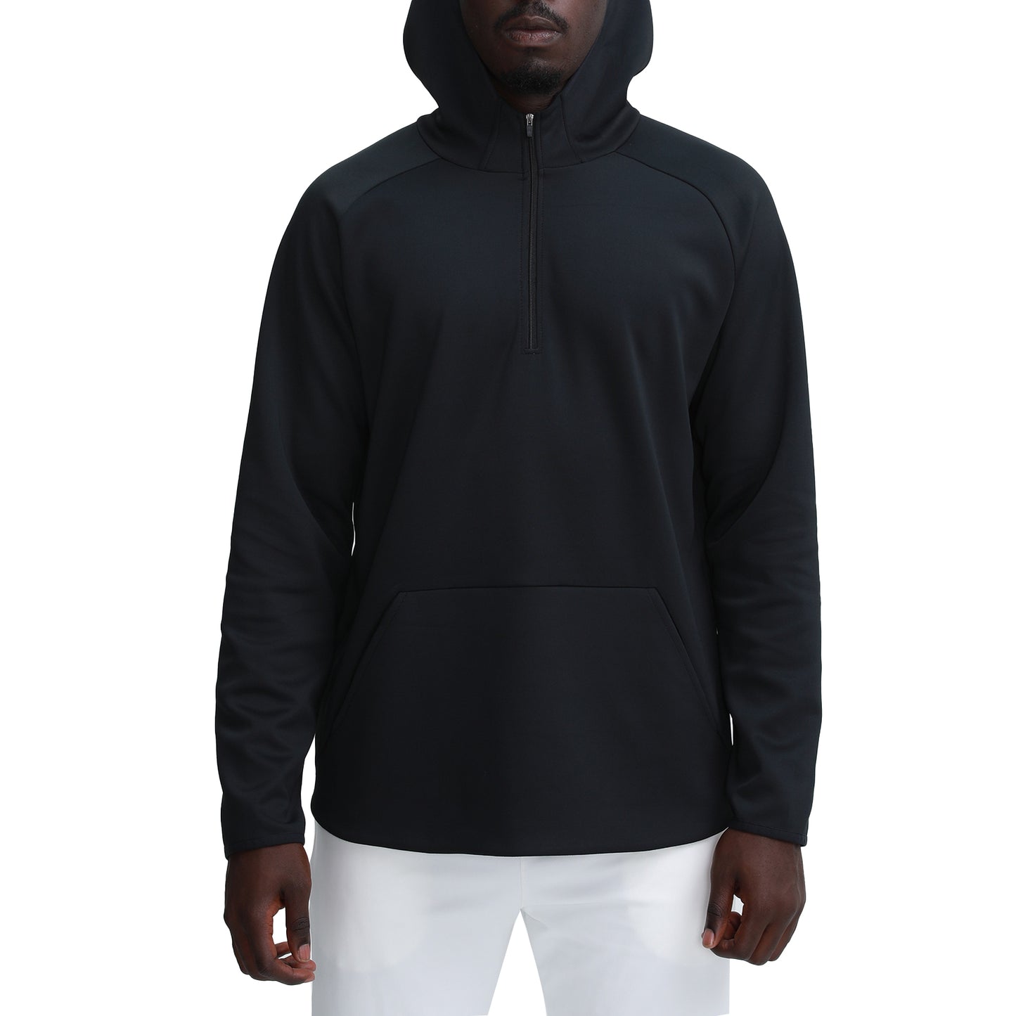 Men's outdoor hooded hoodie in black