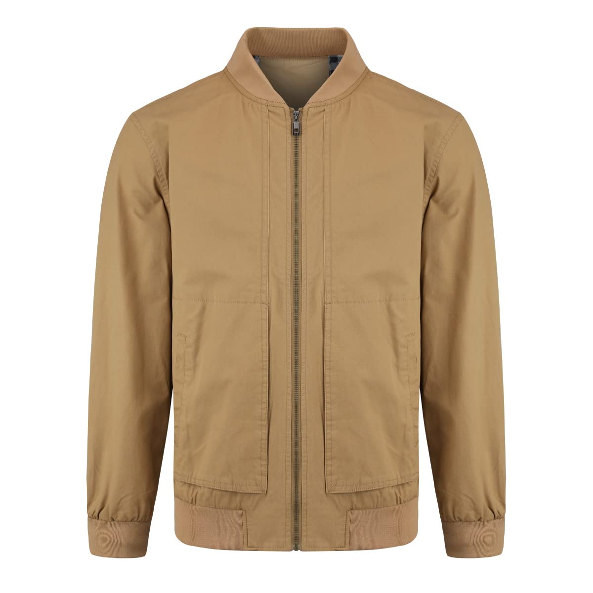YOUTHUP Mens Classic Bomber Jacket Casual Lightweight Harrington Sports Jackets Zip Windbreaker