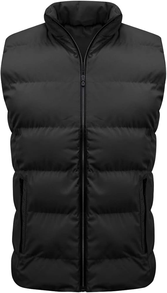 YOUTHUP Men's Sleeveless Down Jacket, Ultra Lightweight Vest, Parka Coat with Zip.