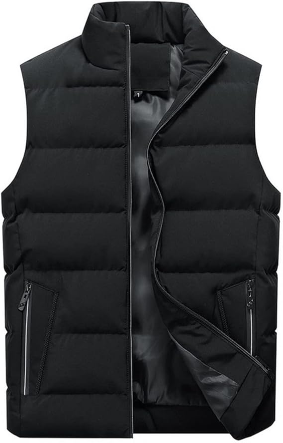 YOUTHUP Men's Sleeveless Down Jacket, Ultra Lightweight Vest, Parka Coat with Zip.