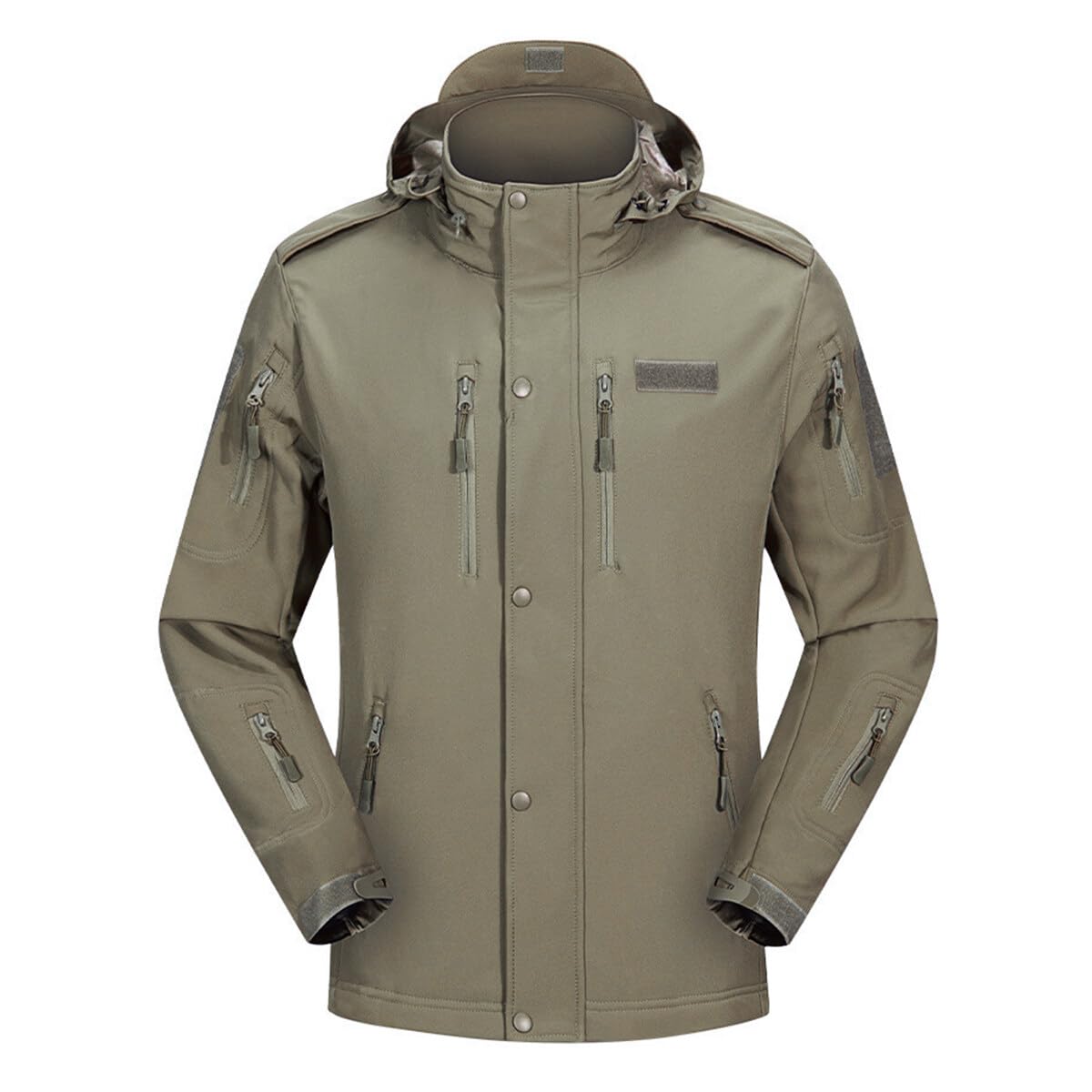 YOUTHUP Men's Waterproof Windbreaker Hooded Jacket Military Camouflage Jackets Waterproof Rain Jacket