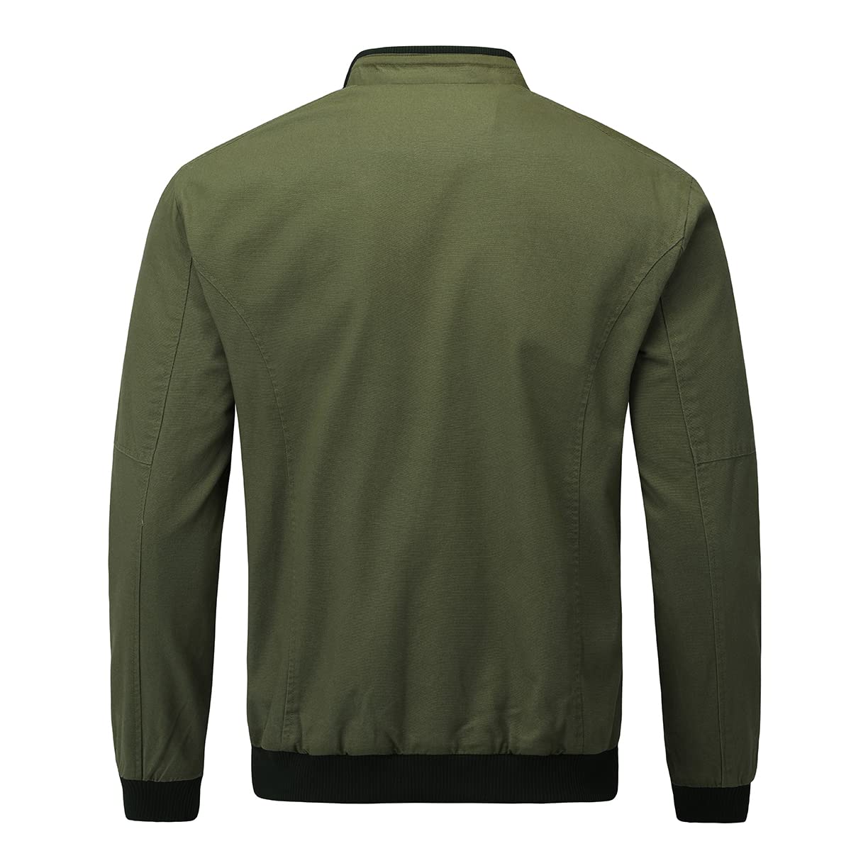 YOUTHUP Men's Jacket Casual Cotton Bomber Jacket Cargo Windbreaker Outwear