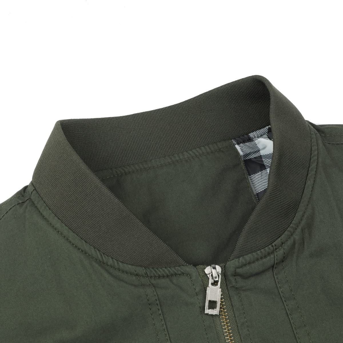 YOUTHUP Mens Classic Bomber Jacket Casual Lightweight Harrington Sports Jackets Zip Windbreaker