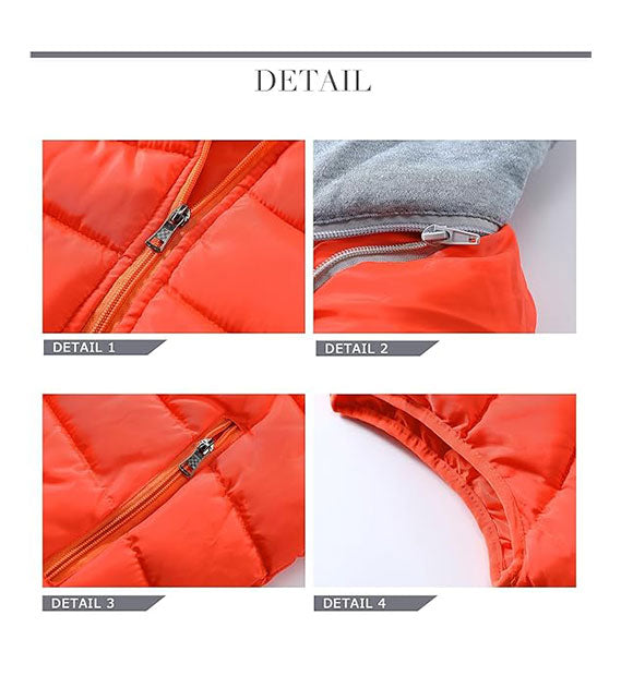 YOUTHUP Men's Outwear Gilets Winter Padded Gilet with Hood Thick Puffer Quilted Body Warmer Sleeveless Jacket