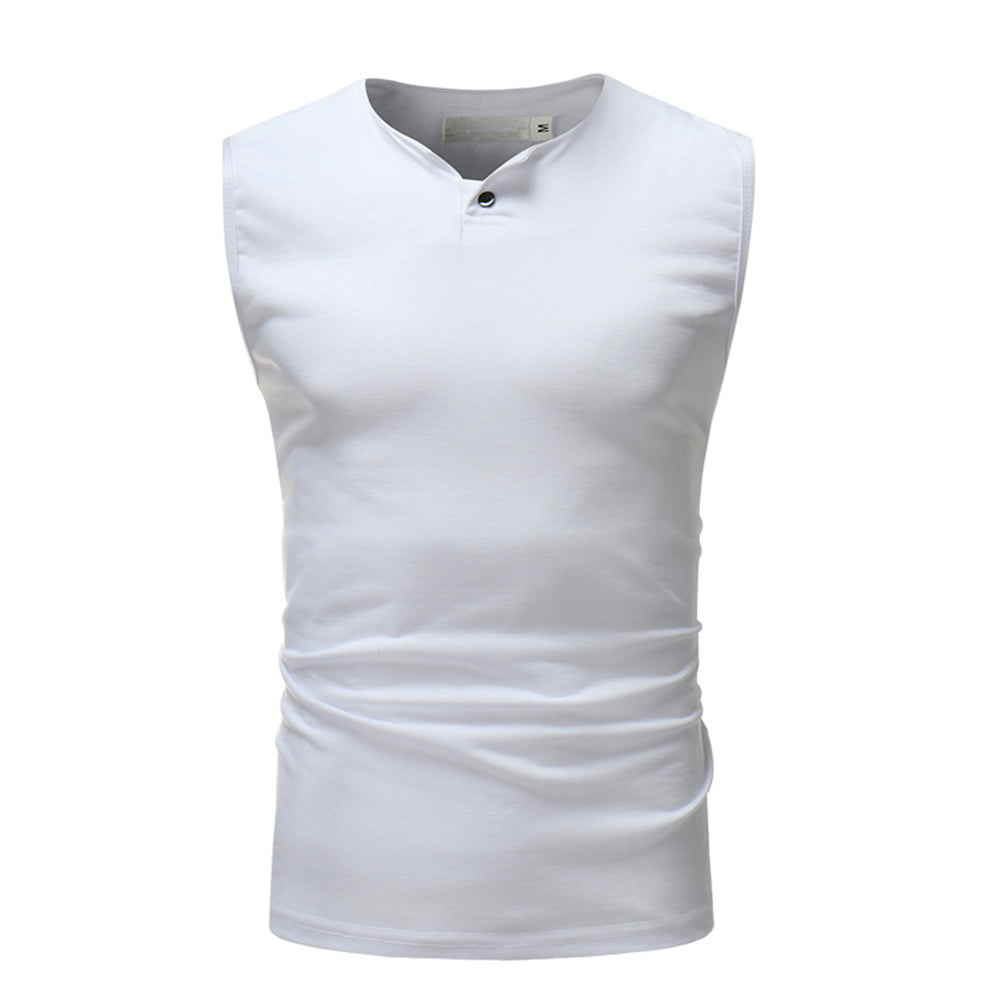Men's sleeveless vest white
