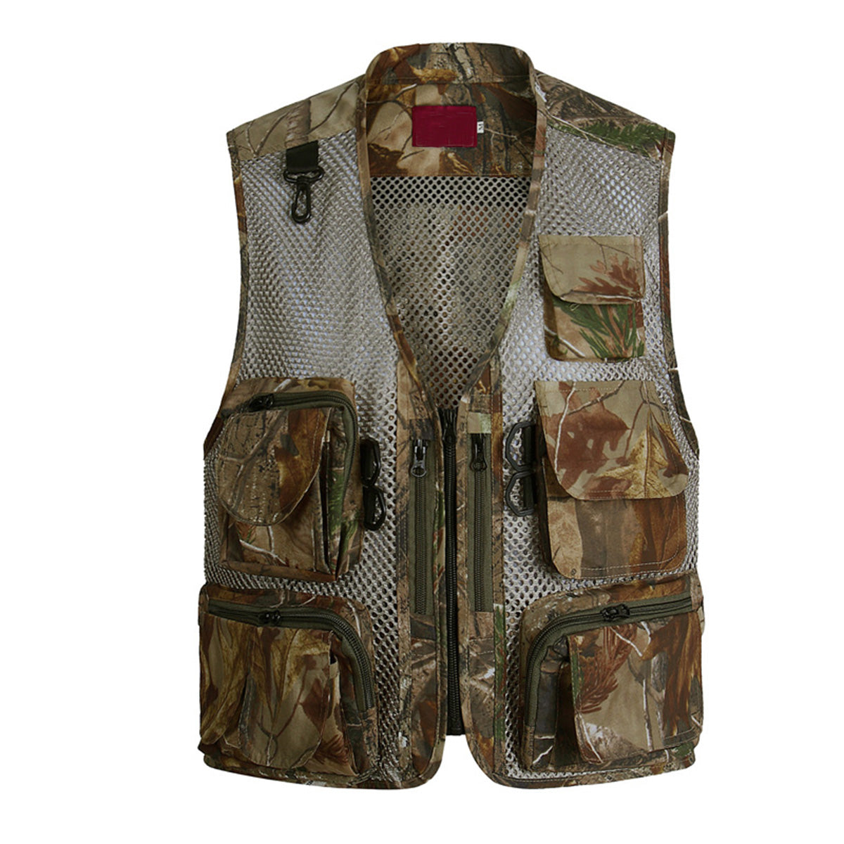 Men's multi-pocket mesh vest zippered style Great Desert