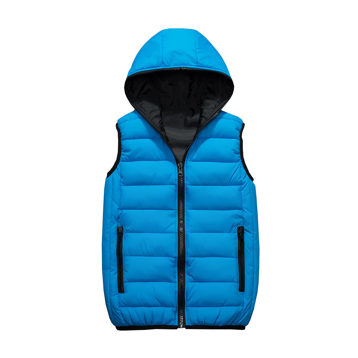 Men's autumn and winter warm casual plus size vest blue