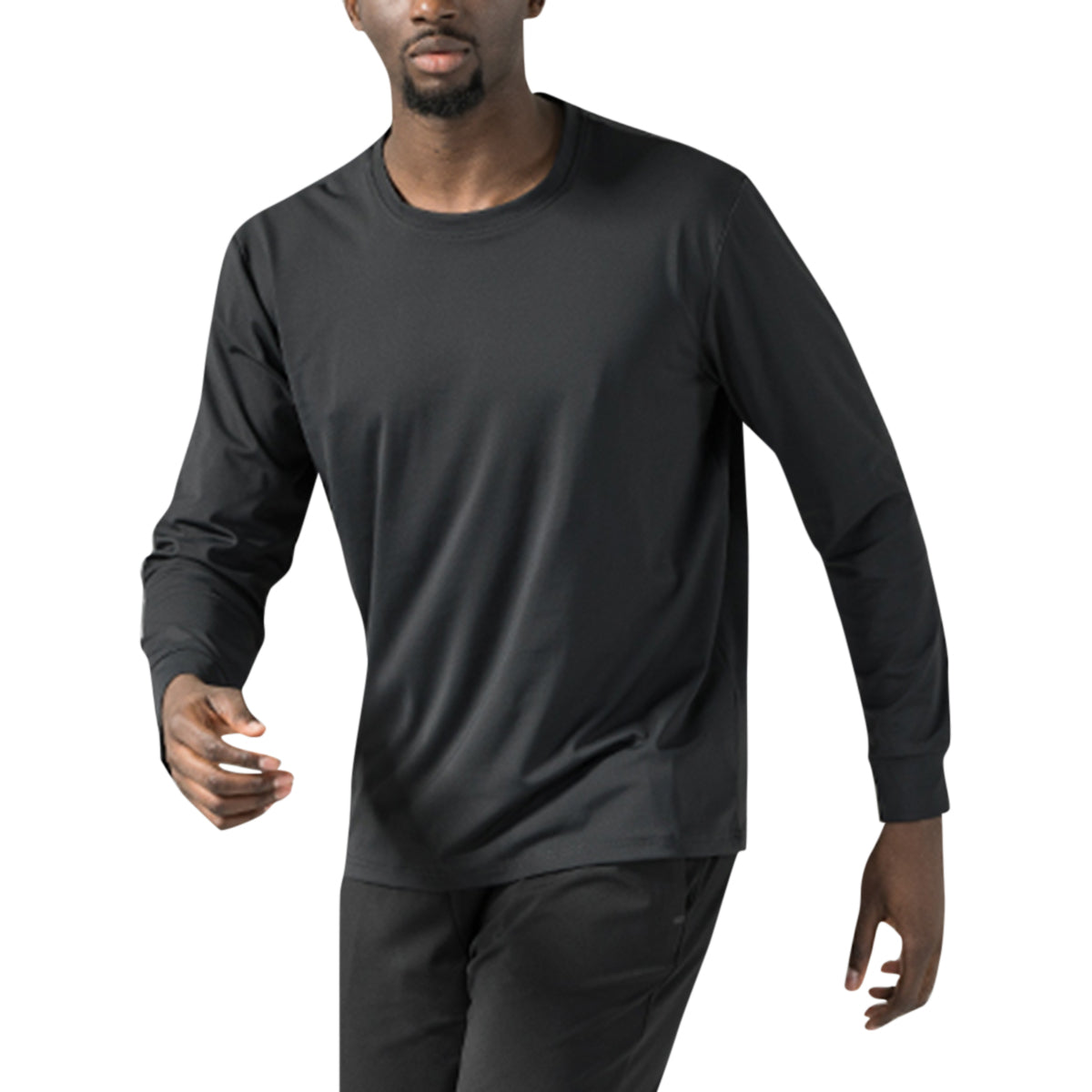 Men's Color Block Stand Collar T-Shirt Royal Blue