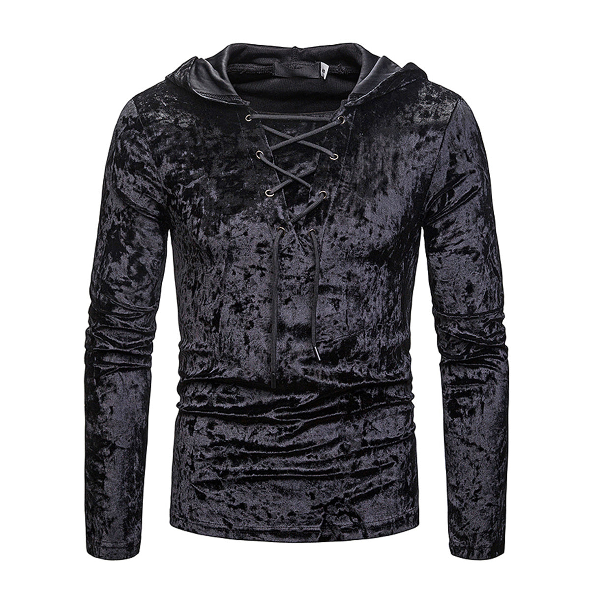 Men's Raglan Hooded Short Sleeve T-Shirt Burgundy