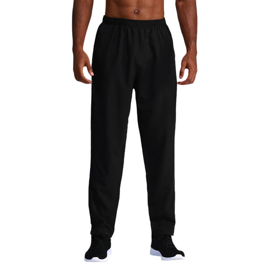 Men's quick drying solid color sports pants black
