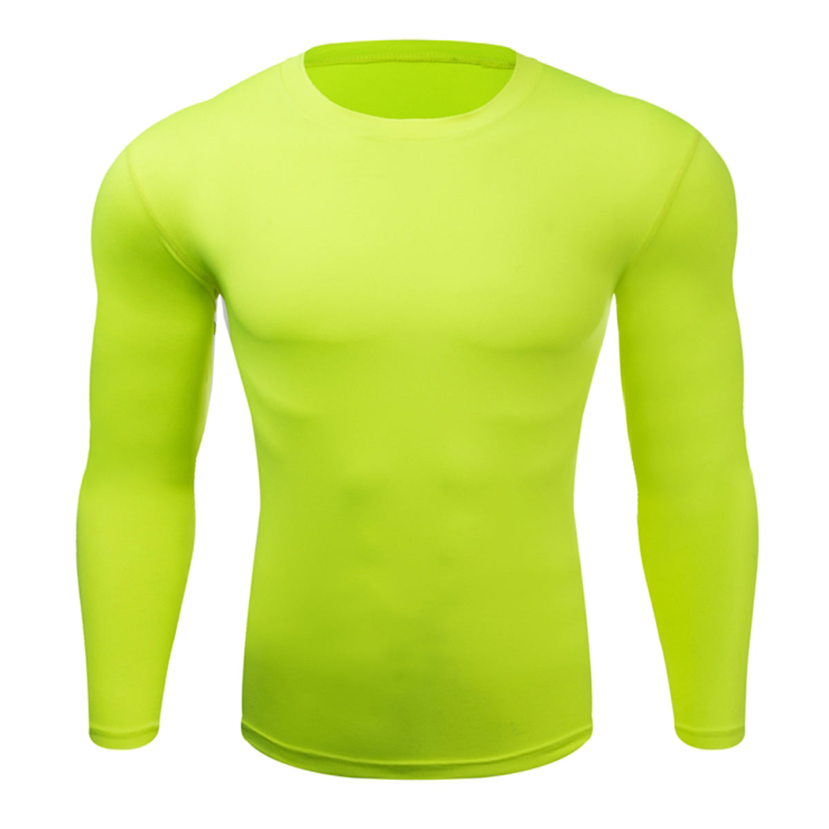 Men's Stretch Slim Fit Long Sleeve T-Shirt 1019 Black Gray Line