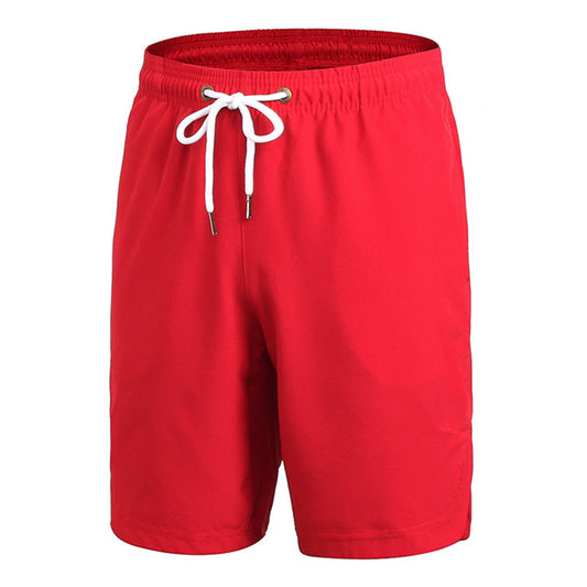 Men's sports shorts in red