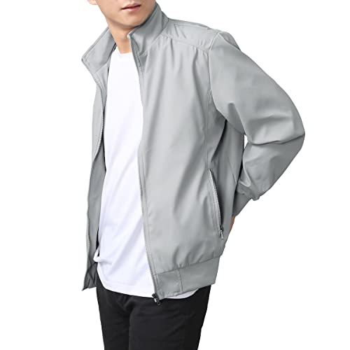 YOUTHUP Mens Summer Bomber Jackets Casual Windbreaker Sports Jacket