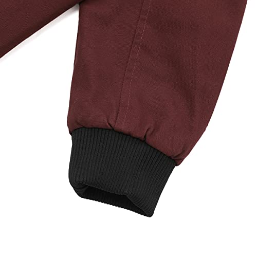YOUTHUP Men's Jacket Casual Cotton Bomber Jacket Cargo Windbreaker Outwear