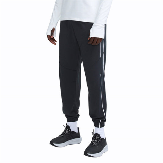 Men's quick drying leg binding sports pants black
