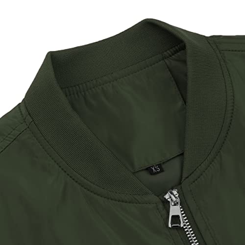 YOUTHUP Men's Bomber Jacket Lightweight Casual Summer Sports Jackets Baseball Collar Cargo Outwear