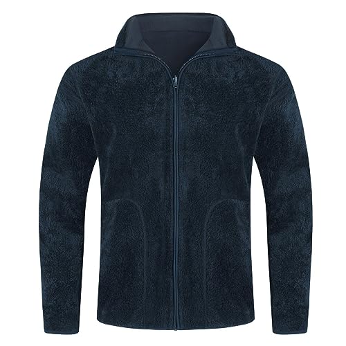 YOUHUP Men's Winter Jacket Micro Fleece Reversible Jacket