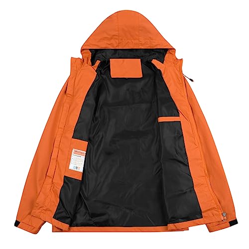 YOUTHUP Men's Outdoor Waterproof Lightweight Windproof Shell Jacket