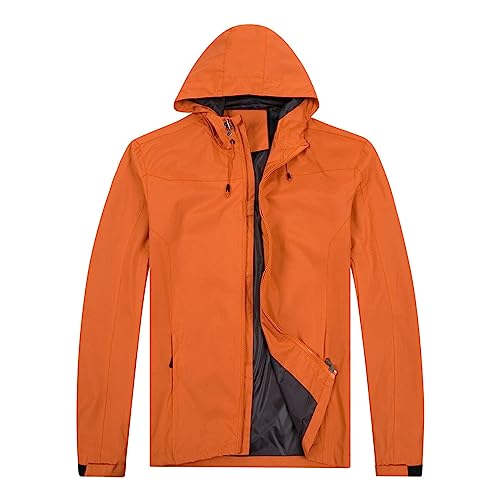 YOUTHUP Men's Outdoor Waterproof Lightweight Windproof Shell Jacket