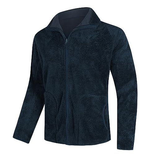 YOUHUP Men's Winter Jacket Micro Fleece Reversible Jacket