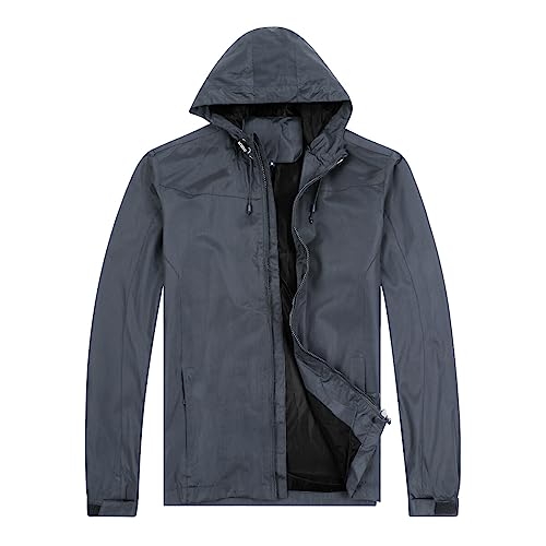 YOUTHUP Men's Outdoor Waterproof Lightweight Windproof Shell Jacket