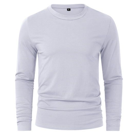 Men's solid color round neck quick-drying short-sleeved T-shirt plum red