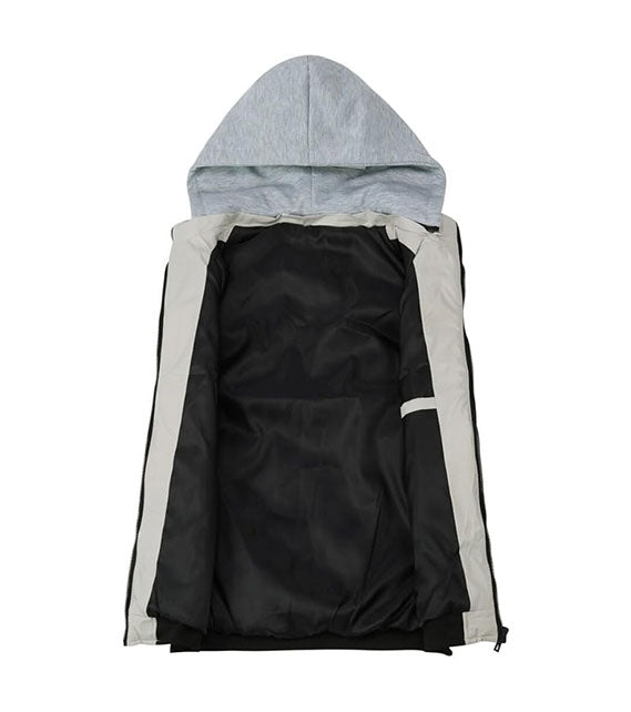 YOUTHUP Men's Outwear Gilets Winter Padded Gilet with Hood Thick Puffer Quilted Body Warmer Sleeveless Jacket