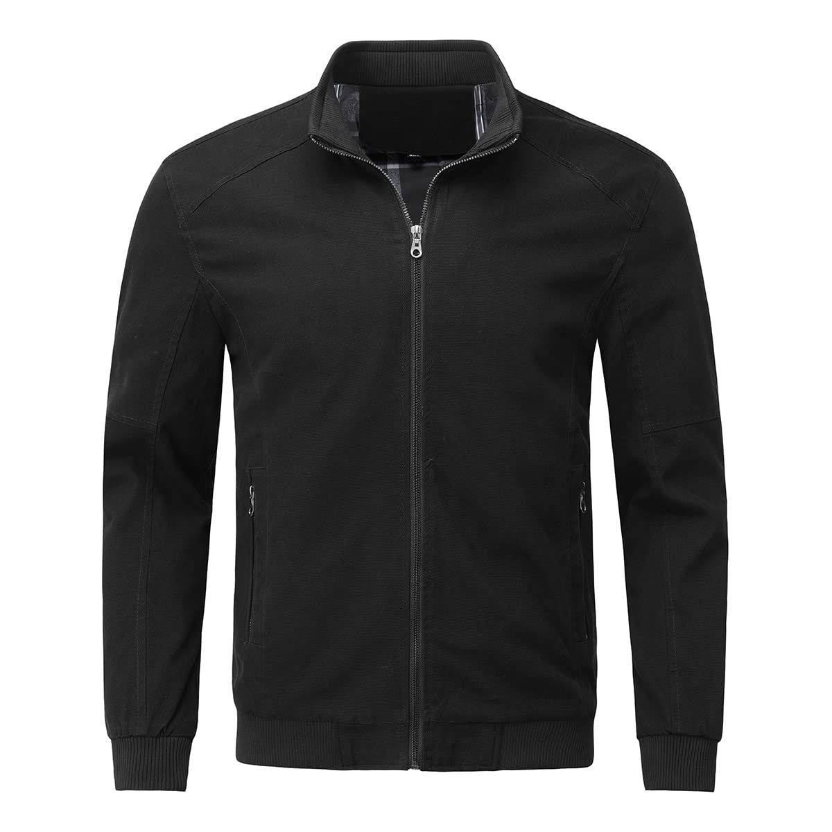 YOUTHUP Men's Jacket Casual Cotton Bomber Jacket Cargo Windbreaker Outwear