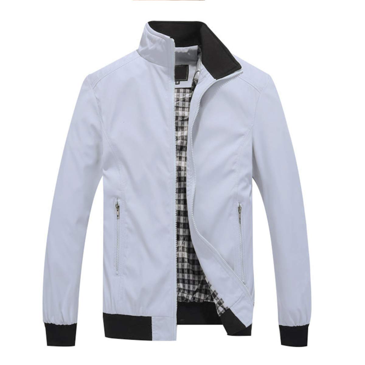 YOUTHUP Mens Summer Bomber Jackets Casual Windbreaker Sports Jacket