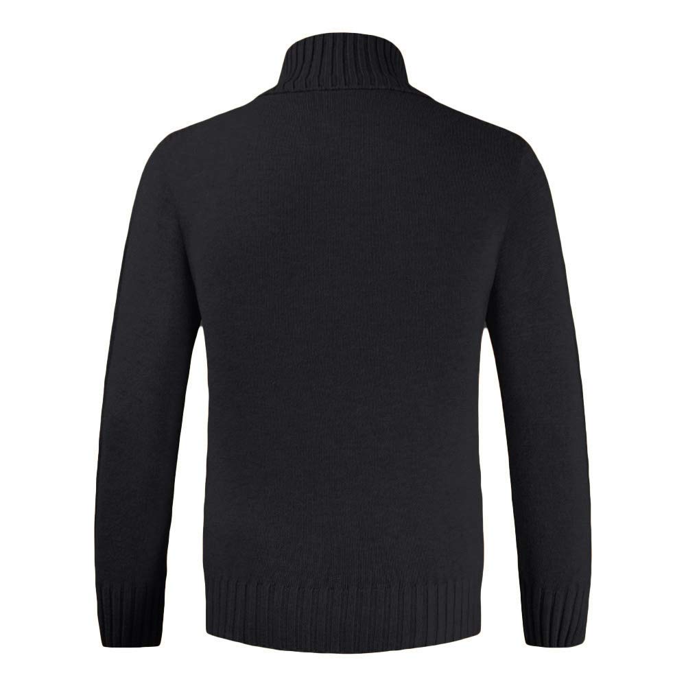 YOUTHUP Mens Jumpers Turtle Neck Slim Fit Knit Pullover Solid Color Casual Sweater
