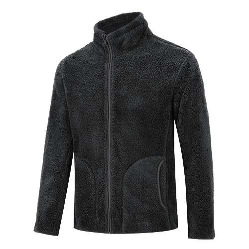 YOUHUP Men's Winter Jacket Micro Fleece Reversible Jacket