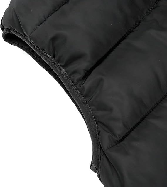 YOUTHUP Men's Sleeveless Quilted Down Jacket, Lightweight Color Hooded Vest, Thick Coats for Winter.