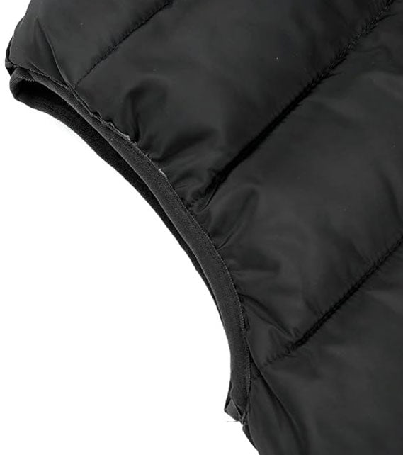 YOUTHUP Men's Outwear Gilets Winter Padded Gilet with Hood Thick Puffer Quilted Body Warmer Sleeveless Jacket