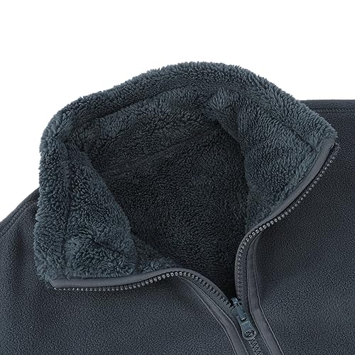 YOUHUP Men's Winter Jacket Micro Fleece Reversible Jacket