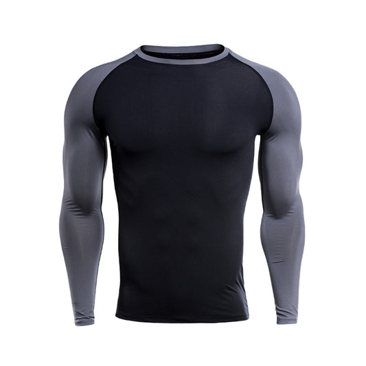 Men's Stretch Slim Long Sleeve T-Shirt 1019 White White Line