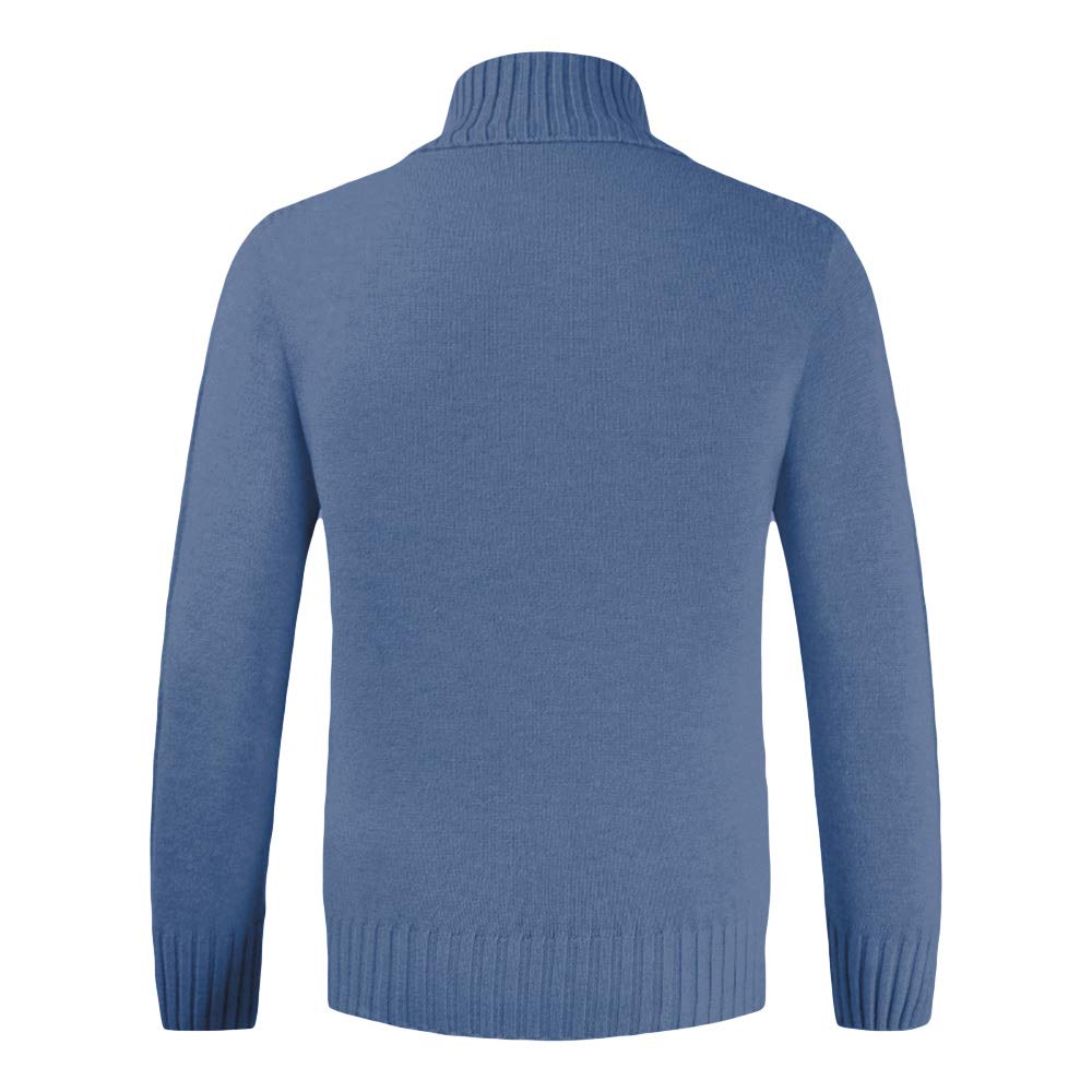 YOUTHUP Mens Jumpers Turtle Neck Slim Fit Knit Pullover Solid Color Casual Sweater