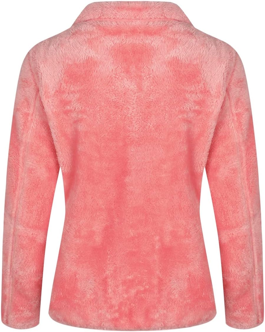 YOUTHUP Womens Fleece Jacket Ladies Lightweight Reversible Full Zip Jacket Soft Outwear