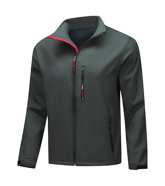 YOUTHUP Men's Jackets Micro Fleece Casual Windproof Jacket Outdoor Waterproof Windbreaker Full Zip Outwear