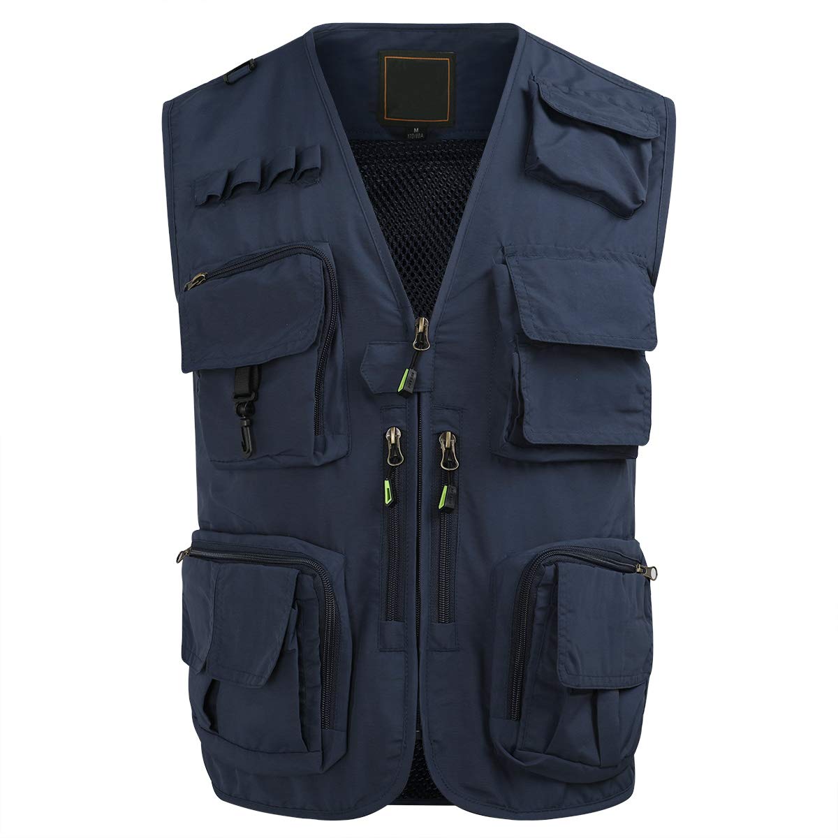 YOUTHUP Men's Outdoor Safari Outwear Gilet Hunting Hiking Fishing Multi Pocket Cargo Vest Quick Dry Photography Mesh Waistcoat Top